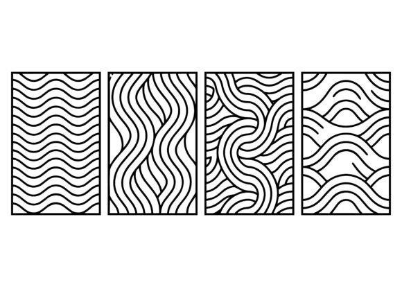 Abstract Wave Pattern Panel EPS Bundle