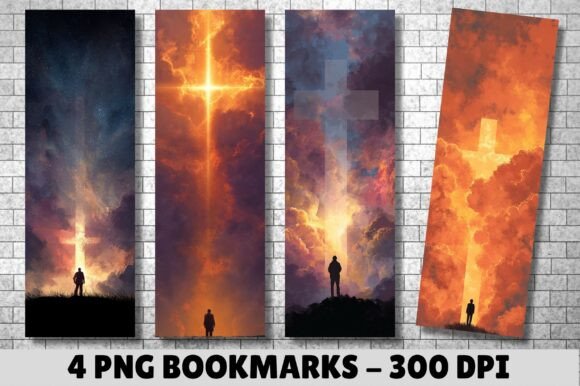 Christian Cross Sky Silhouette Bookmark: A Thoughtful Digital Asset for Purpose-Driven Creators