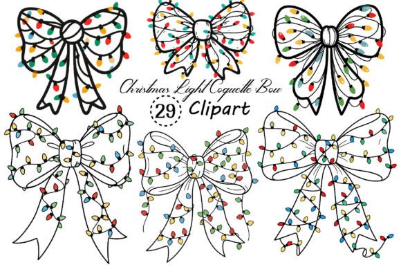 Christmas Light Coquette Bow PNG: A Versatile Digital Asset for Creative Professionals and Small Businesses