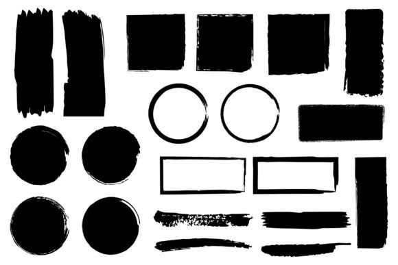 Collection of Abstract Brush Stroke Pack: Versatile, Ready-to-Use Assets for Designers and Creatives