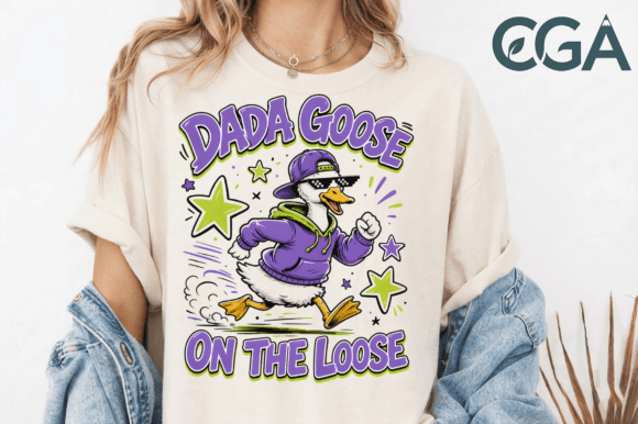 Dada Goose Purple on the Loose PNG