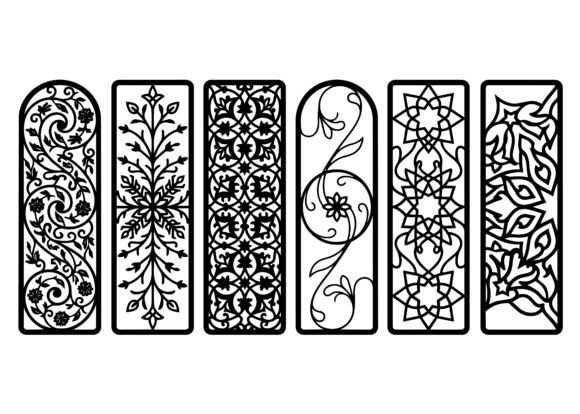 Decorative Bookmark Panel EPS Bundle: Precision Vector Art for Crafters, Designers, and Educators