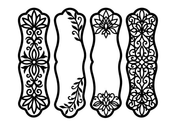 Floral Border Panel EPS Bundle