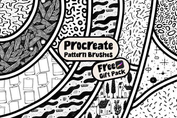 Free Procreate Pattern Brushes Gift Pack
