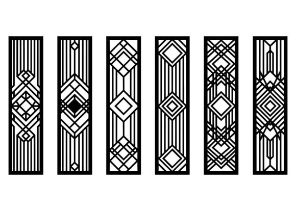 Geometric Art Deco Panel EPS Bundle: Precision Design Meets Timeless Style