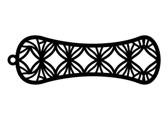 Geometric Flower of Life Bookmark EPS