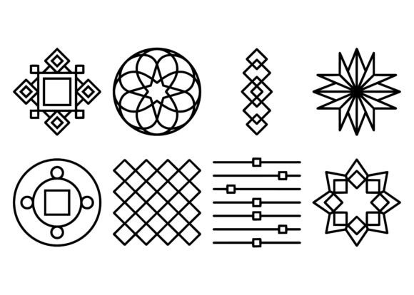Geometric Symbol Elements EPS Bundle