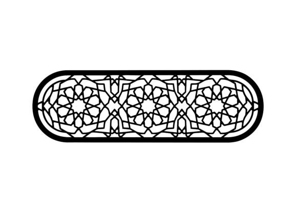 Islamic Geometric Pattern Bookmark EPS