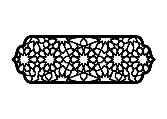 Islamic Star Pattern Bookmark EPS