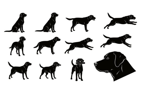 Labrador Dog Silhouettes: Practical, Versatile Visual Assets for Designers and Pet Enthusiasts