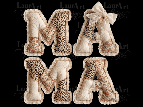 MAMA Lace Leopard Patchwork Mother’s Day
