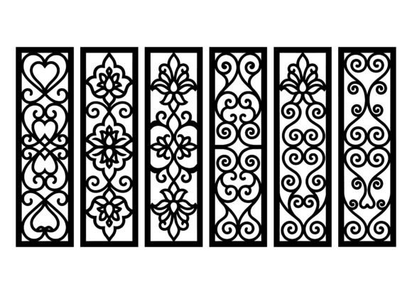 Ornamental Scroll Bookmark EPS Bundle: Elegant Vector Designs for Crafters, Designers & Makers