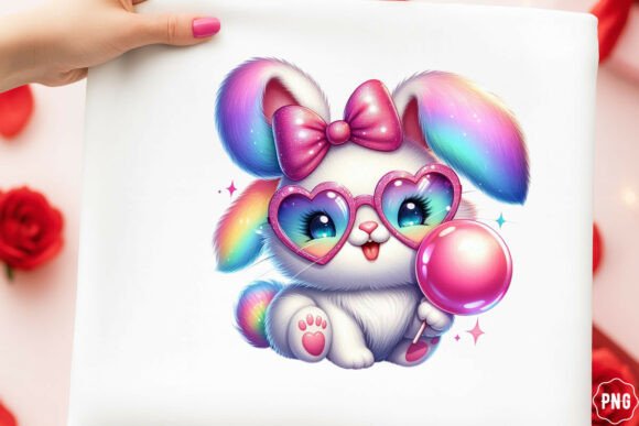 Pink Glitter Easter Bunny Coquette