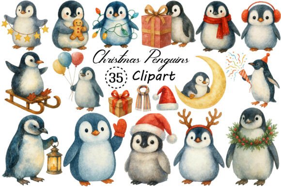 Watercolor Cute Christmas Penguins PNG: A Practical Guide for Crafters and Designers